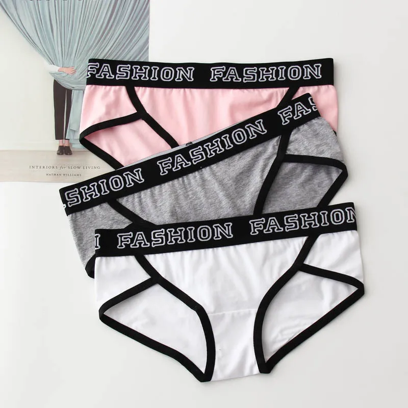 Panties for women cotton underpants ladies sexy underwear letters plus size lingerie female causal briefs women intimates