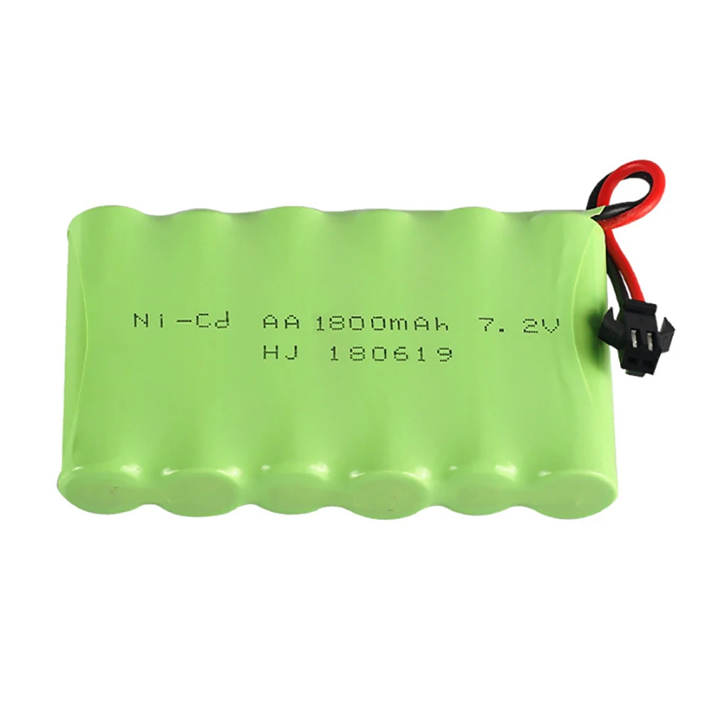 7.2V 1800Mah NiCd Bộ Pin Sạc RC Ô Tô Xe Tải Xe Tăng Đoàn Tàu Thuyền Chiếu Sáng Cơ Sở Đồ Chơi Pin 7.2V xe Đua Thuyền