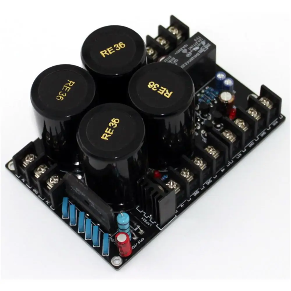 

Assembled 10000UF*4/50V Rectifier Power Supply+Speaker Protection Integrated Board