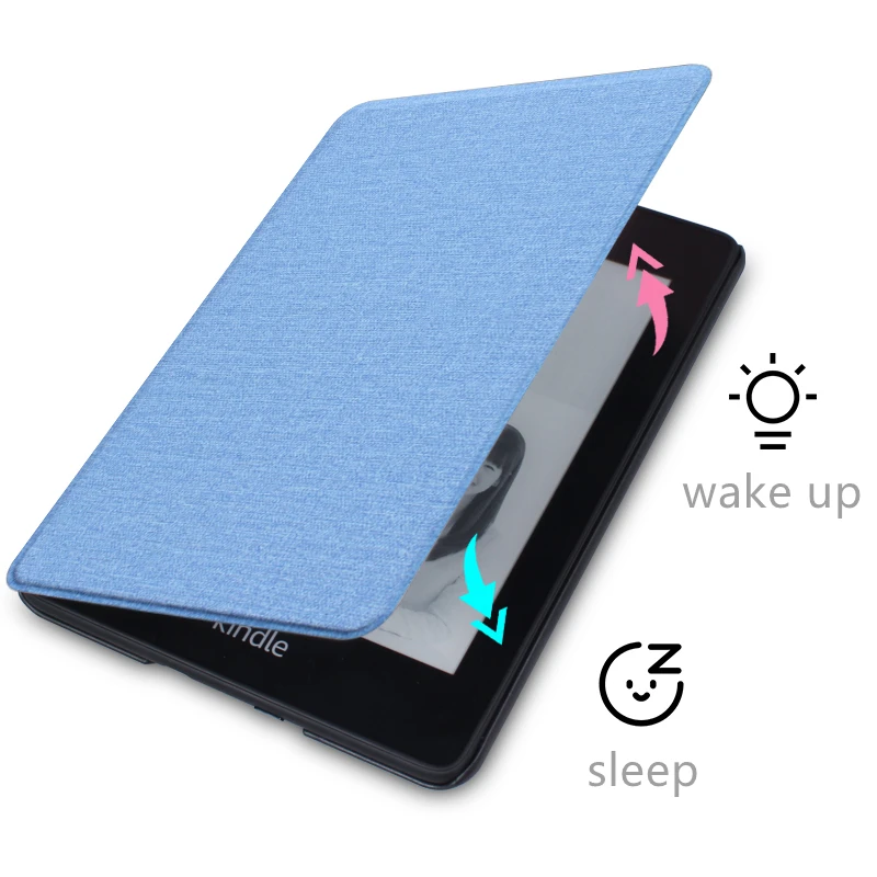 For Kindle 11th Fabric Smart Case with Hand Strap for Paperwhite 10th Hard Cover for Kindle Paperwhite 5/6/7th Protective Shell