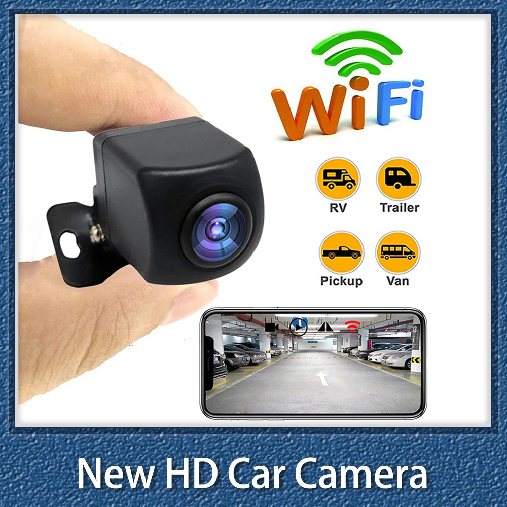 Car Backup Camera Wifi Backup Camera Rear View Camera New HD Wireless Car Vehicle Front Camera Support Android And IOS