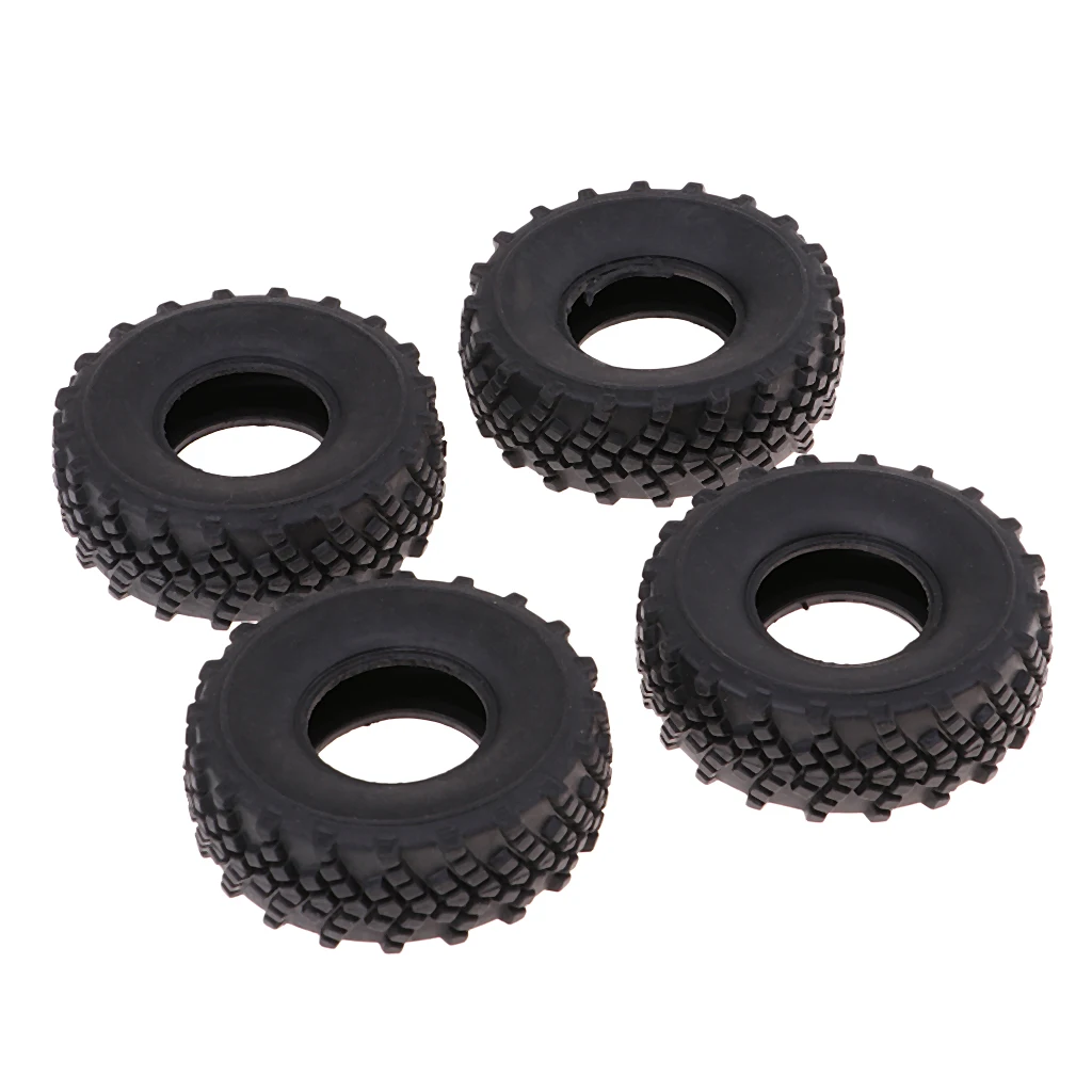 4pcs Rubber Tire Tyres for WPL C14 C-14K C24 C-24K 1/16 Army Truck Crawler