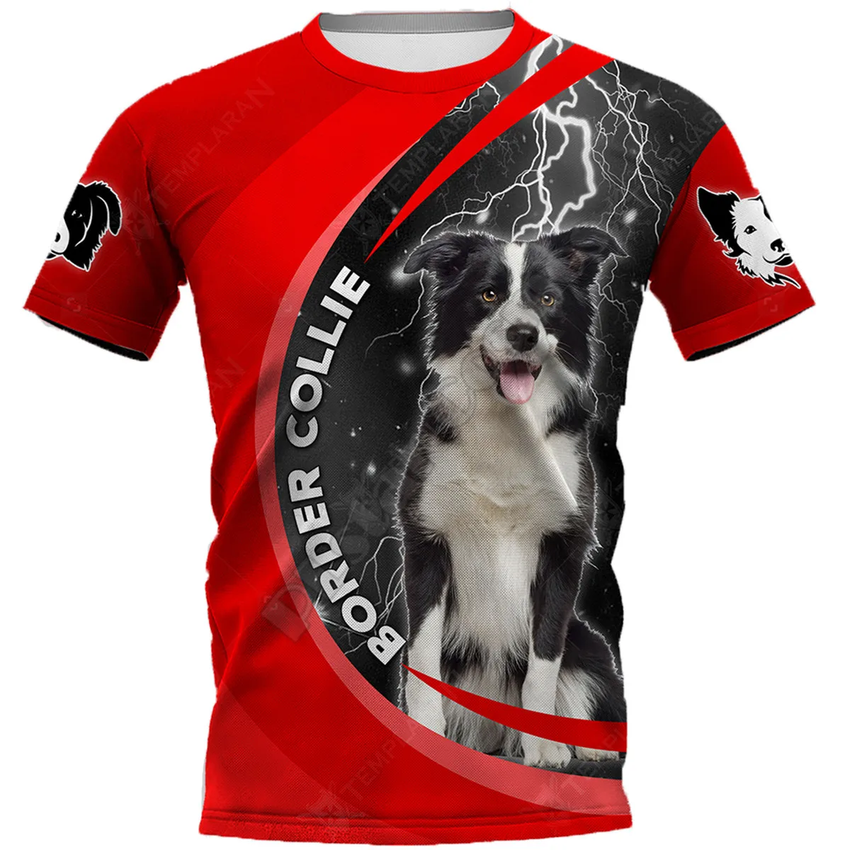 PLstar Cosmos Border Collie 3D Printed t-shirt Harajuku Streetwear T shirts Funny Animal Men For Women Short Sleeve 05