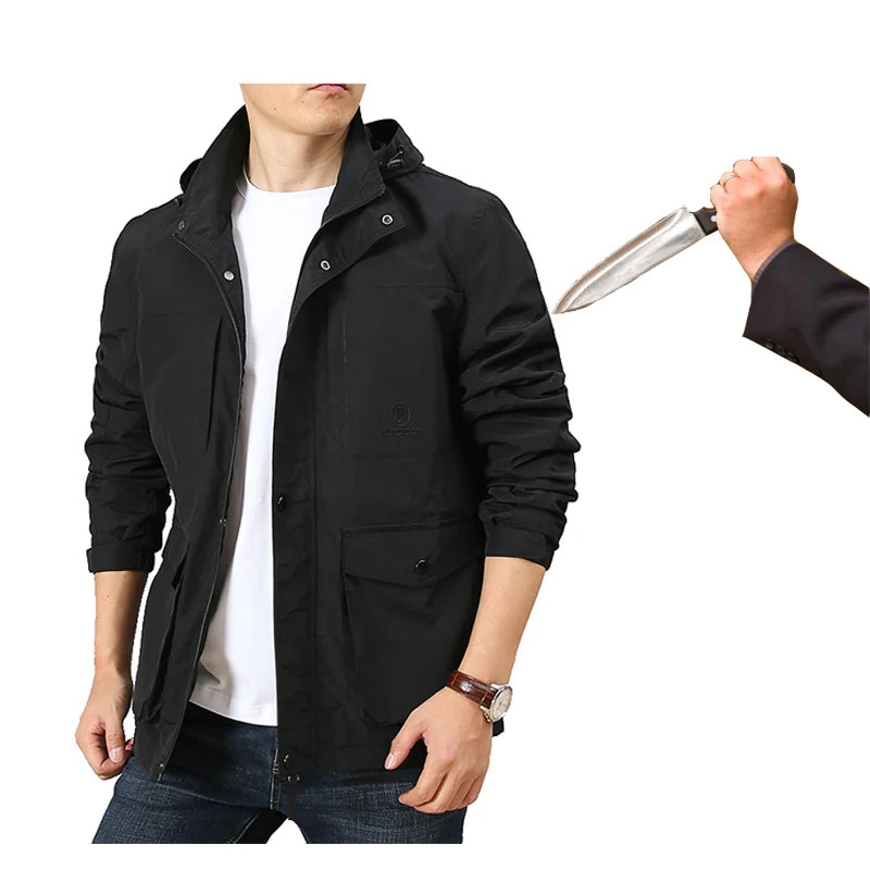 Self Defense Stab Cut Resistant Clothing Flexible Hidden Stab-Vest  Stable-Proof Anti-Cutting Wear-Resisting Sports Jacket