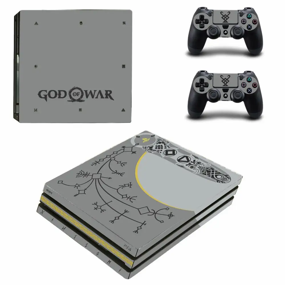 God of War PS4 Pro Stickers Play station 4 Skin Sticker Decal For PlayStation 4 PS4 Pro Console & Controller Skins Vinyl