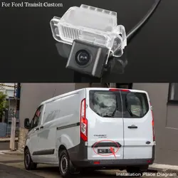 Kamera cofania Yeshibation dla Ford Transit Custom 2012 ~ 2018 HD CCD Night Vision kamera cofania