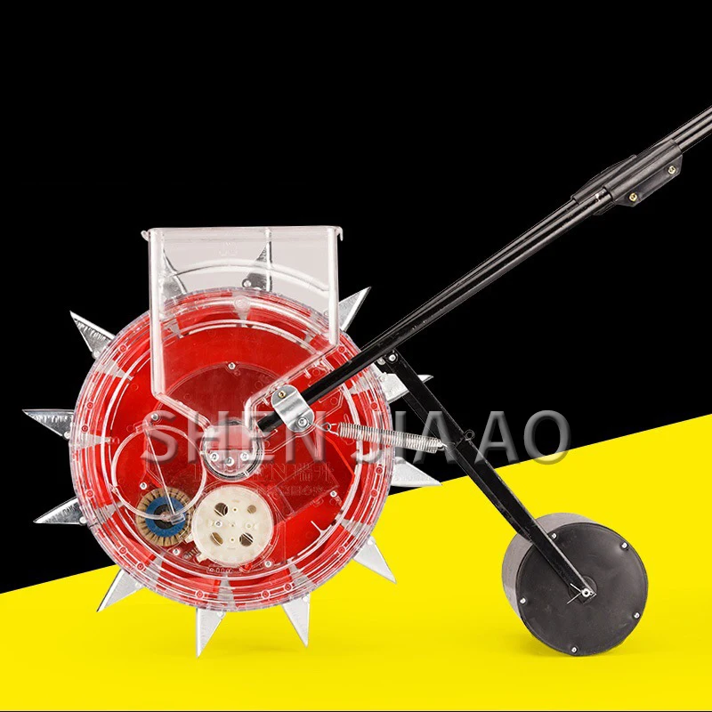 1PC Semeatrice Manuale Macchina Spinta A Mano Soia Arachidi Mais Seme Macchina Mano Spinta Rullo Punto Carosello Seme di Precisione Strumento