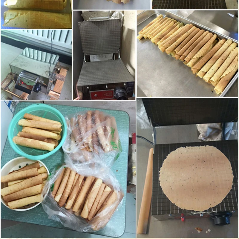 

Electric Heating Cone machine Household Egg Roll machine Commercial ice cream crispy machine Small egg roll crispy machine