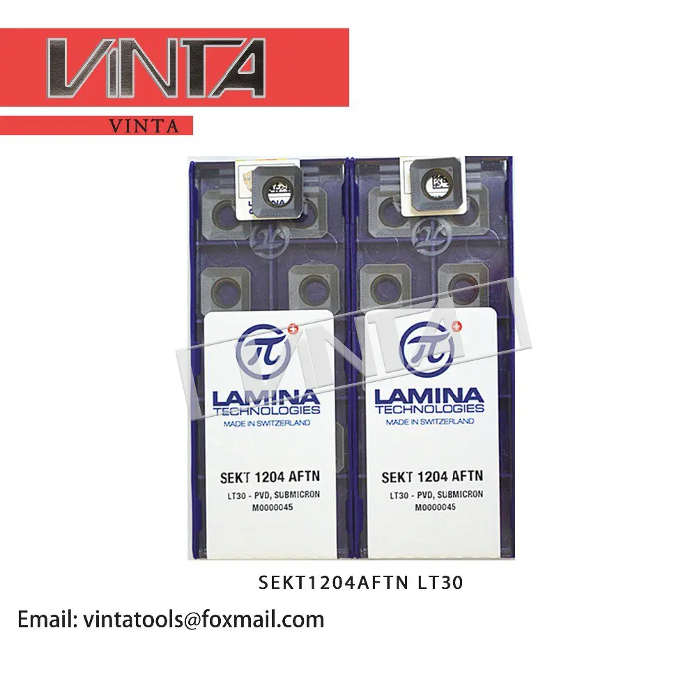 

high quality 10pcs/lots SEKT1204AFTN LT30 cnc carbide milling inserts