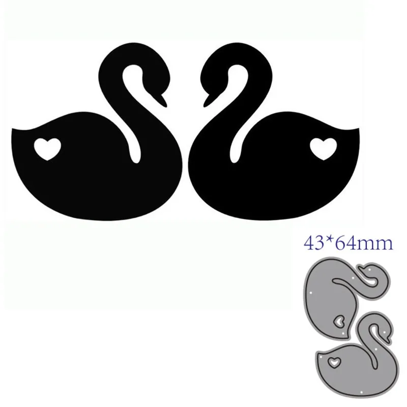 metal cutting dies cut die mold Animal swan decoration Scrapbook paper craft knife mould blade punch stencils