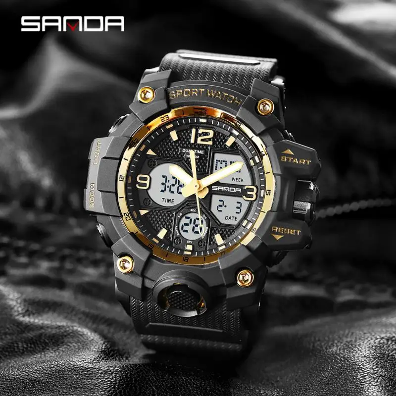 Men Sports Watches G Style Black Wrist Watch Led Digital 50M Waterproof Watch for S Shock Male Clock Relogio Masculino Dropship