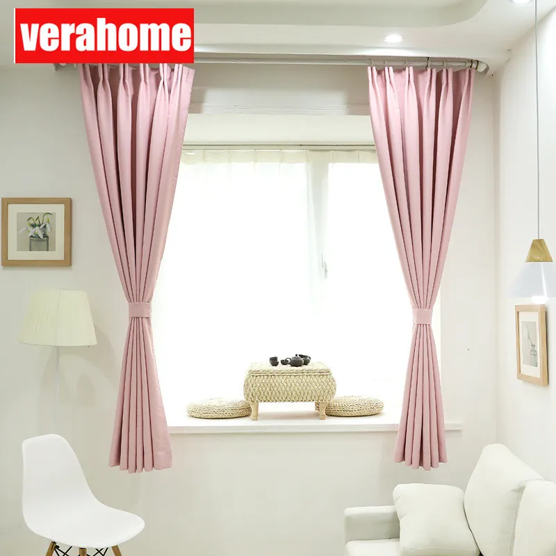 Modern blackout blue curtains for living room bedroom solid gray curtain window treatment blinds drapes