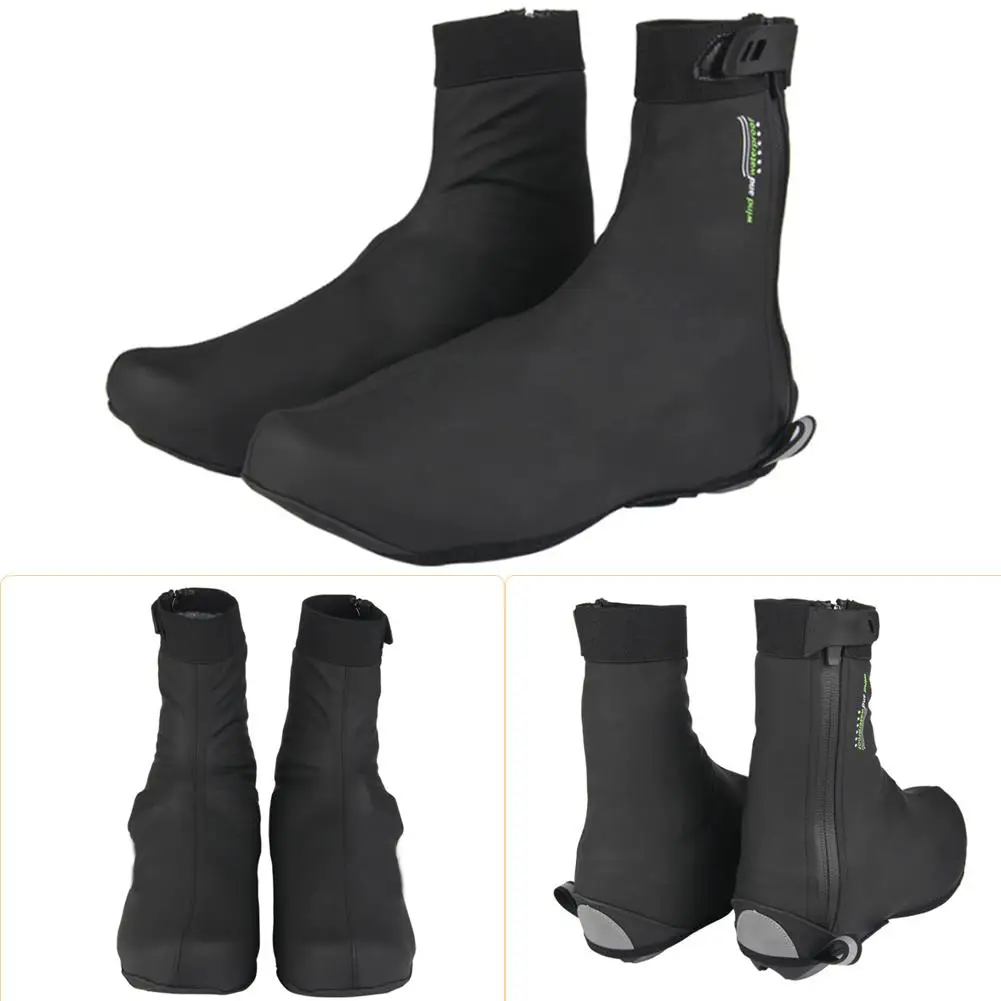 M/L/XL/XXL Waterproof Thermal Warm Cycling Bike Shoe Covers Bicycle Overshoes for Men Women Road Mountain Bike Auto-lock Booties