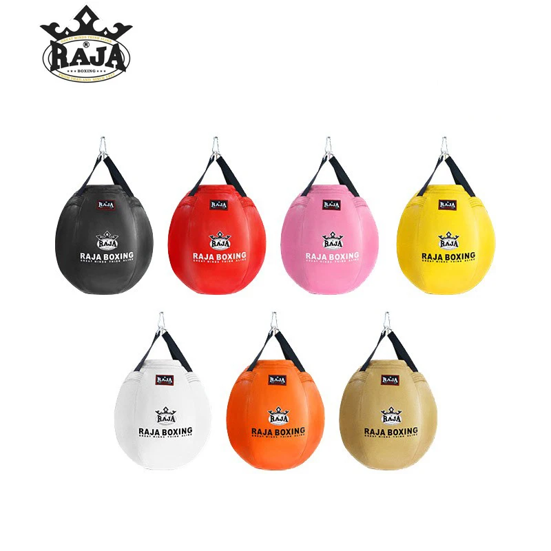 RAJA SPHEROIDAL SADBANGS 70*70CM BOXING HANGING EMPTY SANDBAGS KICKBOXING PUNCHING BAGS TAEKWONDO MUAYTHAI TRAINING EQUIPMENT