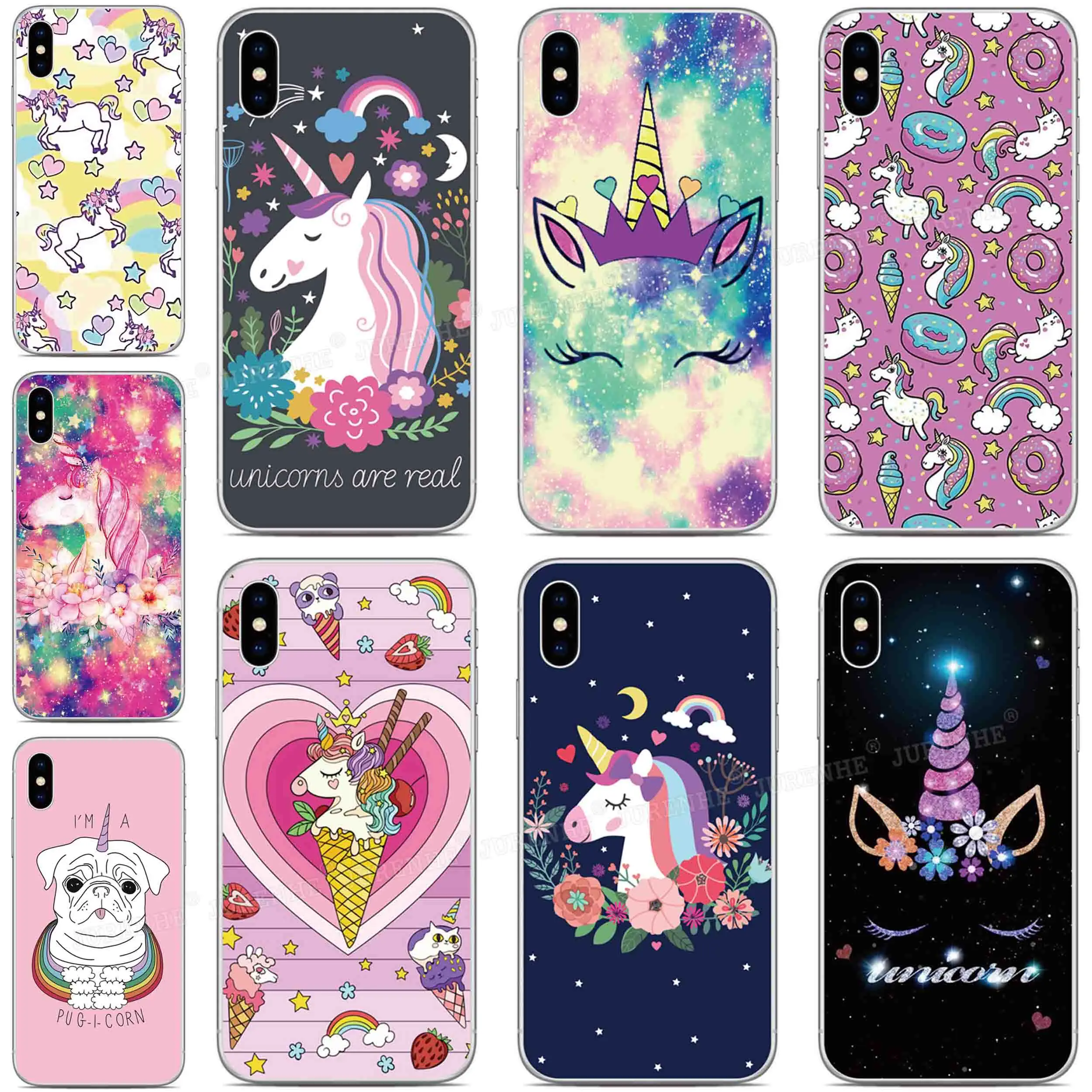 TPU Soft Rainbow Unicorn Phone Case For Alcatel 1L 1S 3L 2021 1 3C 1C 1X 1V 3V 3X 2019 1A 1B 1SE 2020 Silicone Back Cover