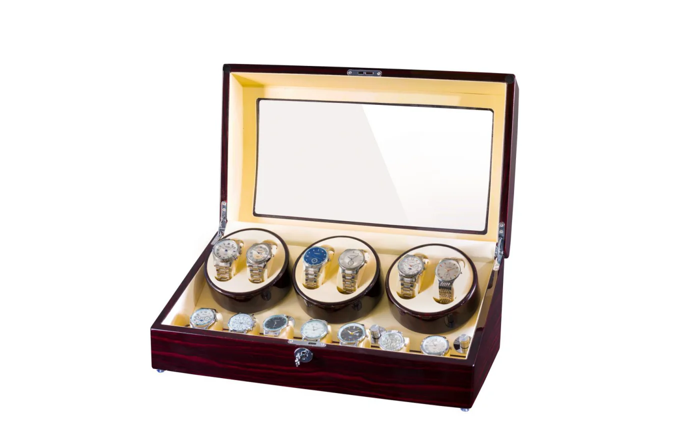 5 MODES 6+7 Watch Winder for Automatic Watches New Version Wooden Watch Accessories Box Watches Storage Collector