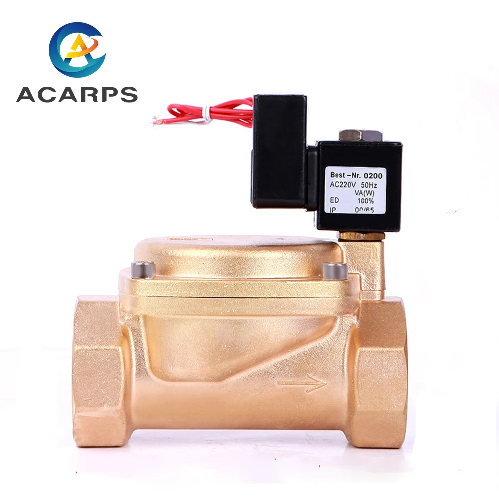 

2" High Pressure Normally Closed Non Hot Water Solenoid Valve 110v 12VDC 24VDC 220VAC For Water Gas Oil