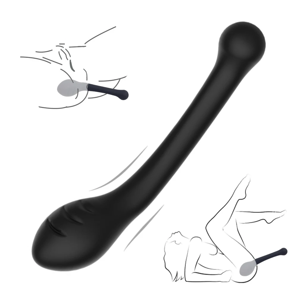 Soft Silicone Anal Beads Balls Handheld Butt Plug Dual Head Stimulation Anus Sex Toy Prostate Massage Female Vagina Masturbator