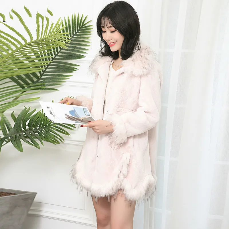 

Autumn Winter Coat Women Clothes 2020 Vintage Warm Long Tops Faux Fox Fur Coat Female Jacket Plus Size Fourrure Femme ZT4778