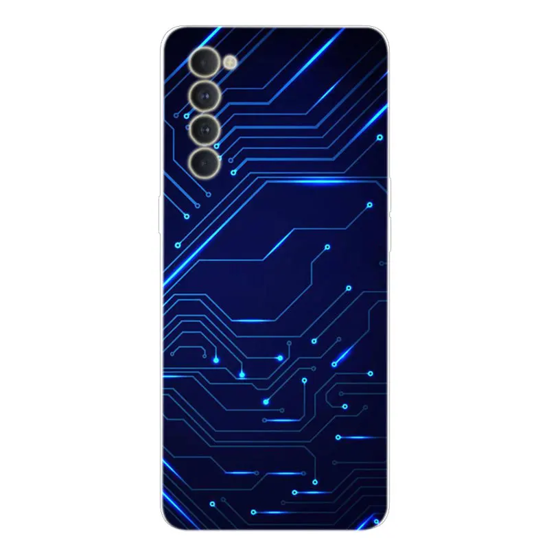 For OPPO Reno 4 Pro Case CPH2109 Bumper Silicone TPU Soft Phone Cover For OPPO Reno 4 Pro 4G Cases Cartoon fundas Reno4 Pro 4G