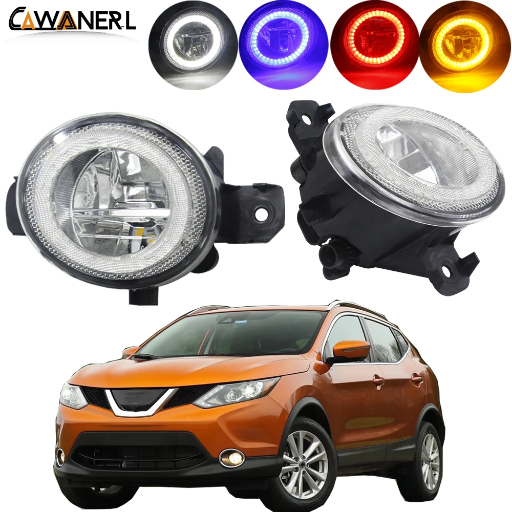 

2 Pieces LED Angel Eye Fog Light For Nissan Rogue 2008-2015 Car Accessories Fog Lamp Daytime Running Light DRL 4000LM H11 12V