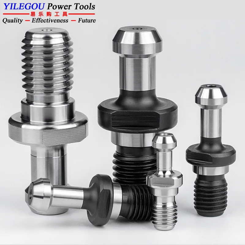 BT30, BT40, BT50 CNC Pull Studs With Water Injection. 45°, 60°, 90° High-precision CNC Machine Pull Nail. M12 M24 Pull Rod Screw