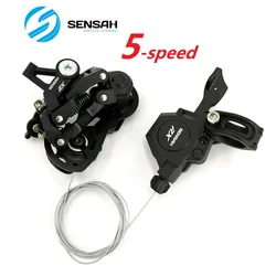 Sensah BMX Folding Bike 5 Speed Shift Lever Rear Derailleur 5-Speed Bicycle Shifter Shiting Derailleurs Part