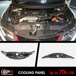 For 15-17 Honda Civic FK2 TyR Carbon Glossy Finished OEM Cooling Slam panel Interior Car accessories