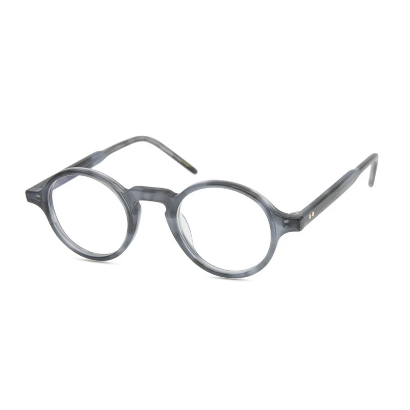 Belight Optical American Design Acetate Glasses  Men Prescription Eyeglasses Vintage Round Retro Optical Frame  Eyewear 9523