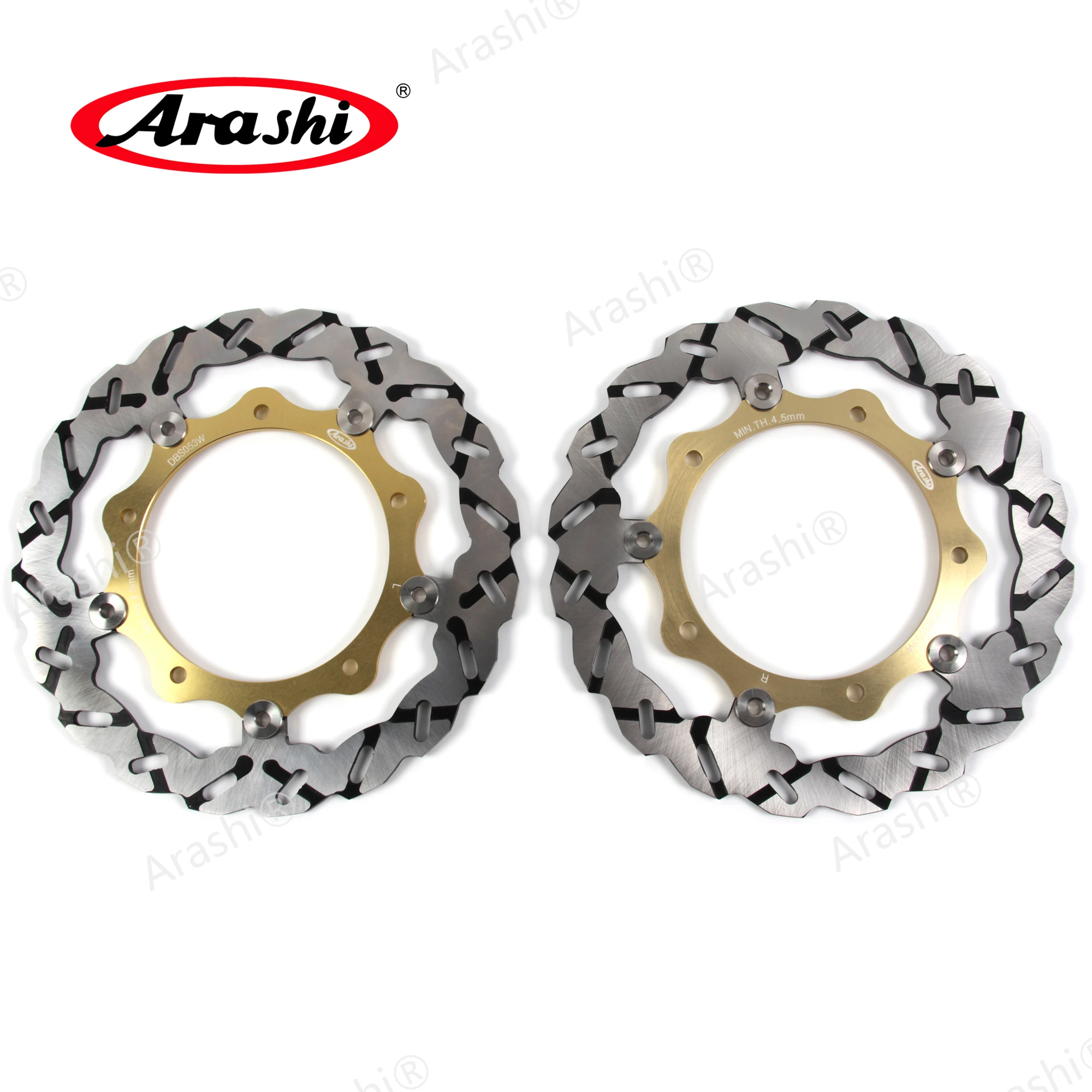 Arashi Full-floating CNC Front Rear Brake Disc Rotors For YAMAHA XP T-MAX 500 2004 2005 2006 2007 Tmax500 TMAX Accessories