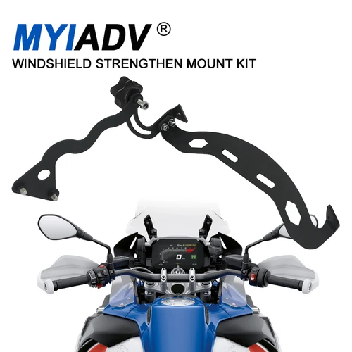 Imagen 1 del producto Soporte de parabrisas r1250 gsa para BMW R1200GS R1250GS LC Adventure 2014-2023 Kit de montaje de soporte reforzado para parabrisas de motocicleta