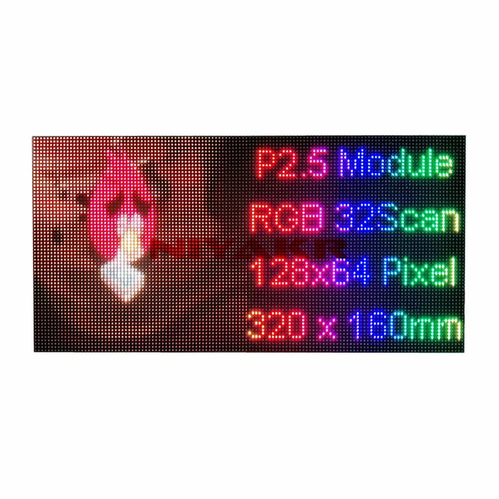 SMD a todo Color 3 en 1, matriz LED RGB para interiores, 128x64, módulo de pantalla LED P2.5, 320x160mm