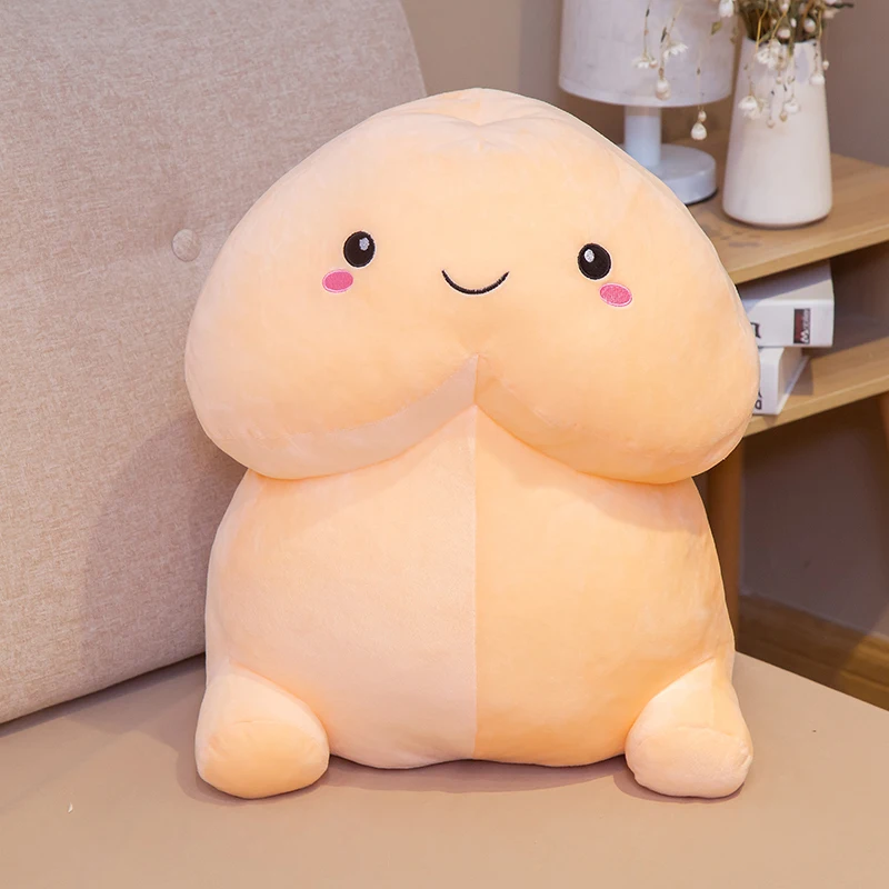 10/20cm Cute Flesh-colored Penis Plush Toy Pillow Sexy Soft Toy Stuffed Funny Cushion Simulation Lovely Gift for Girlfriend