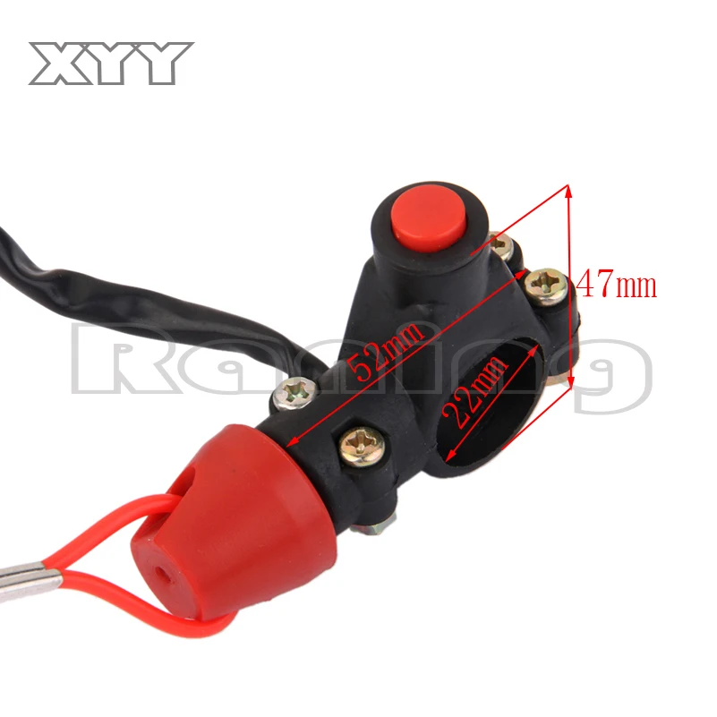 Tether Lanyard Emergency Kill Stop Engine Switch Push Button for ATV Motorcycle Boat Interruptor de parada l motor matar