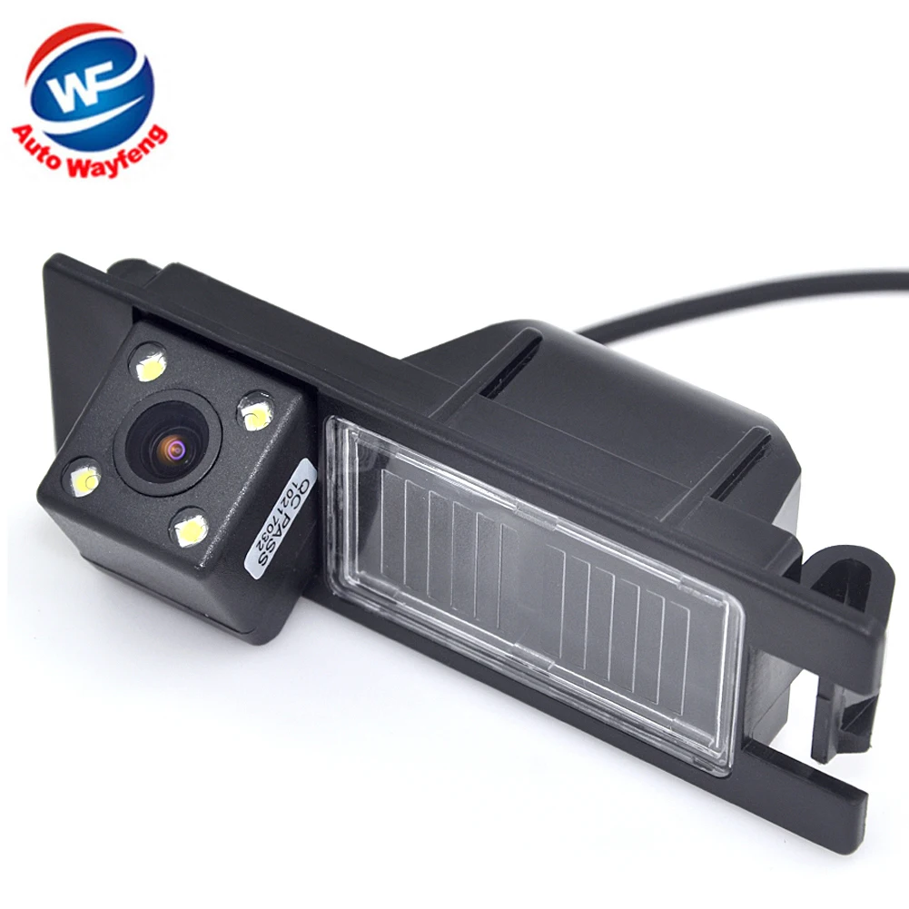 For Opel Astra H J Corsa Meriva Vectra Zafira Insignia FIAT Grande Buick Regal Car CCD Night 4LED Backup Rear View Camera