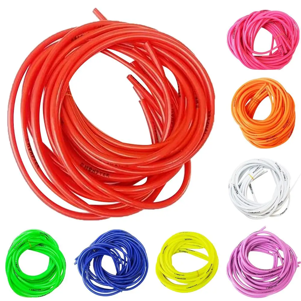 1M Motorcycle Hose Petrol Fuel Line Hose Gas Oil Pipe Tube Nylon Soft For Mini Dirt Bike Yamah