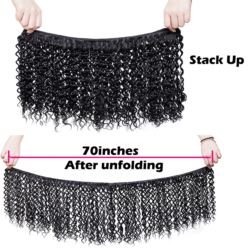 My-Lady 8inches Synthetic Bundles With Closure Ombre Curly Soft For Afro Brazilian Woman Weaving Remy Hair Extensions