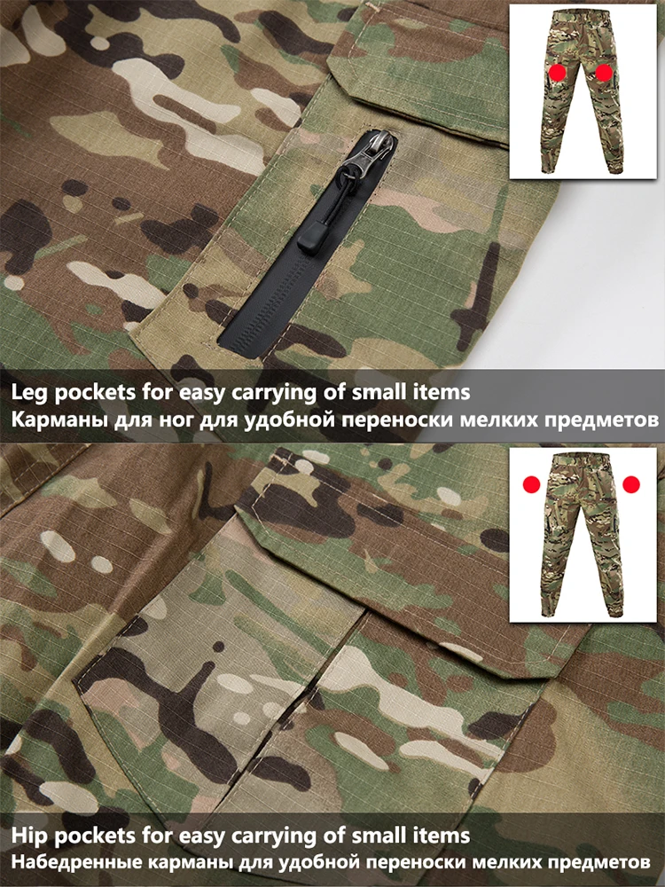 Mege CELANA Jogger Kamuflase Militer Taktis Celana Panjang Tempur Permainan CS Paintball Airsoft Luar Ruangan Baju Jalan Multicam