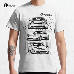 Mazdaa Miata Classic Mx5 Miata Rx7 Rx8 T-Shirt Cotton Tee Shirt