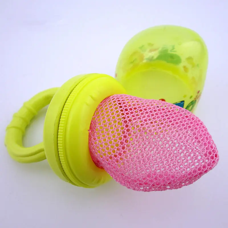 Baby Pacifier Fresh Food Nibbler Feeder soother Newborn Safety Feeding Nipple Mesh Bag Chew Fruits Vegetables Chupeta Soother