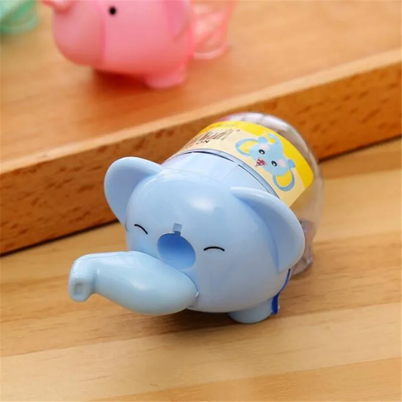 1Pcs Explosion Section Hot Cartoon Manual Pencil Sharpener Pencils Elephant Pencil Sharpener Office Supplies Student Supplies