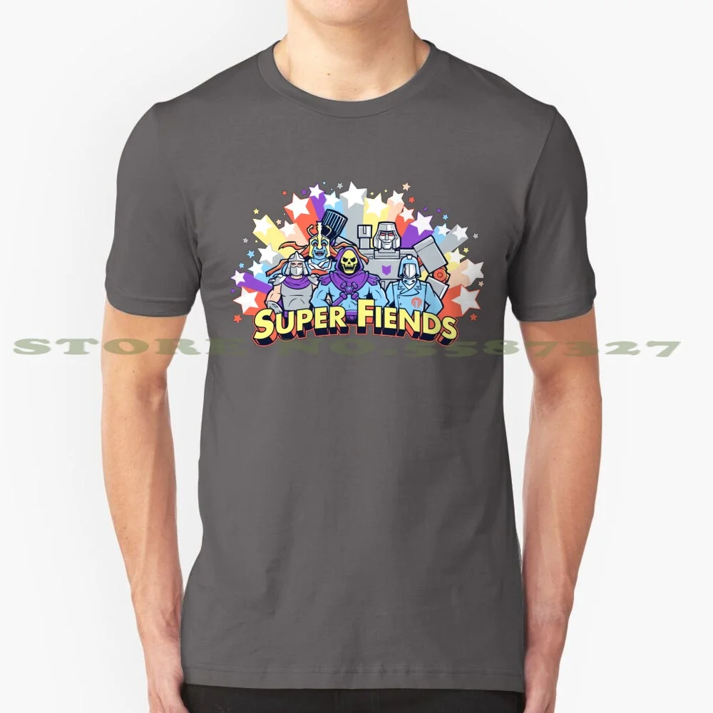 Super Fiends 100% Cotton T-Shirt Super Friends 80S Villains Myah