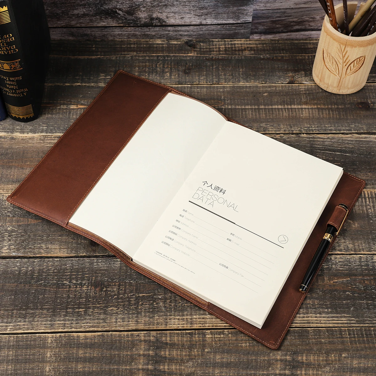 Contacts family A5 B5 Book Cover Bag Cowhide Leather Notebook Case Handmade Office School Travel Diary Retro book accessories