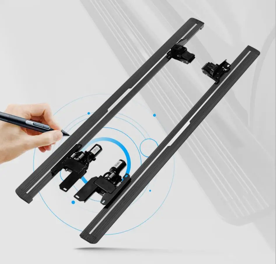 For LAND ROVER Discovery 4 LR4 2010-2017 Electric Motor Automatic Switch Closed Running Boards Side Step Bar Pedals