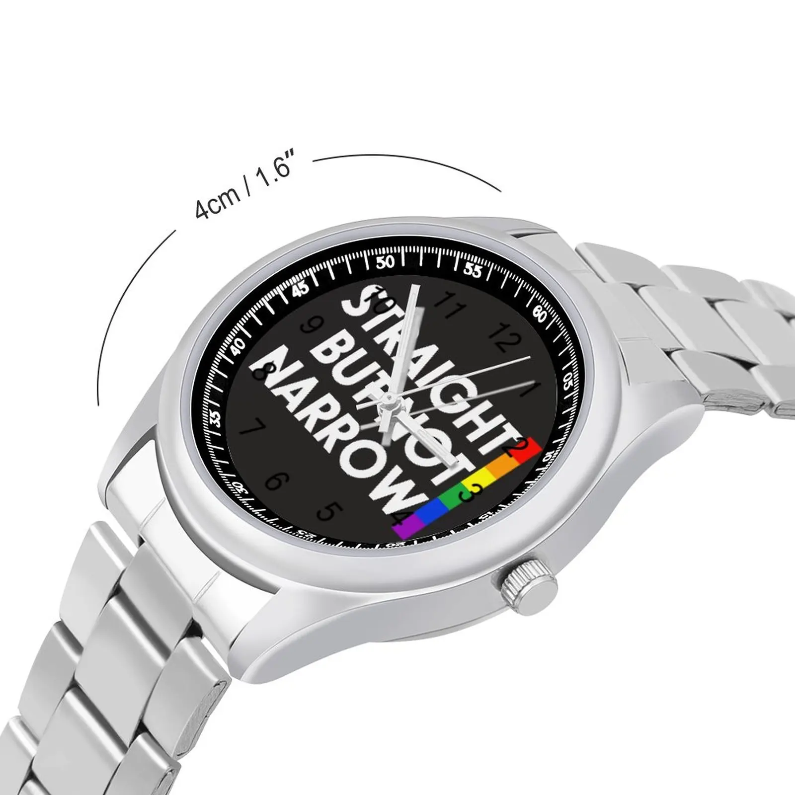 Homosexuell Stolz Quarzuhr Edelstahl Design Armbanduhr Jungen Home Retro Günstige Armbanduhr