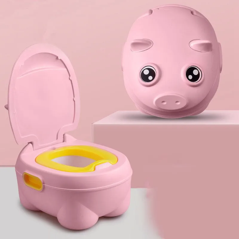 MOTOHOOD Baby Potty Toilet Training Toilet Seat Children's Kids Portable Urinal Cute Pig Training Potty Toilet