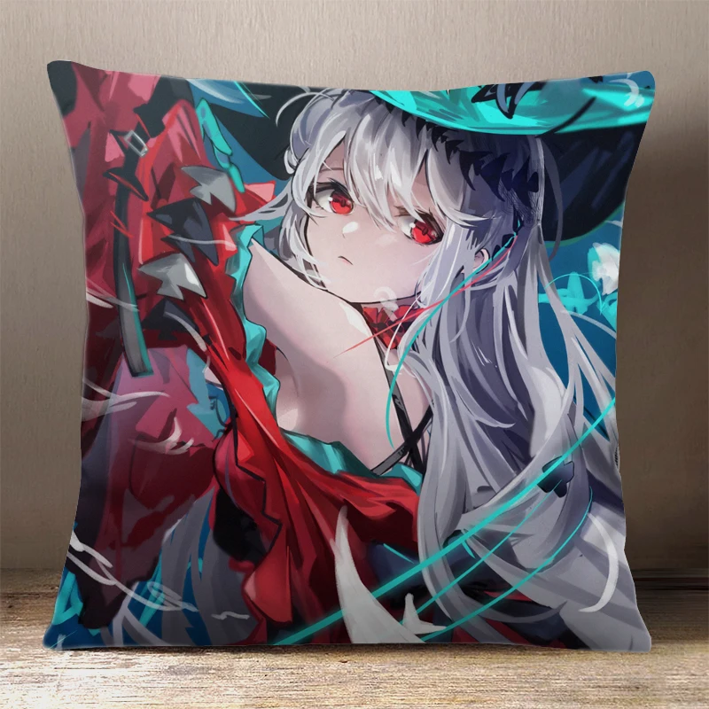 Game Arknights Skadi the Corrupting Heart Cartoon Printing Square Throw Pillow Siesta Dakimakura Dakimakura Back Cushion Gifts