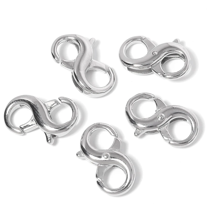 Edelstahl 8 Form Doppel Kopf Haken haken Für Halskette & Armband Kette DIY Mode Schmuck Ergebnisse End Schnalle DIY halskette – Detail 8