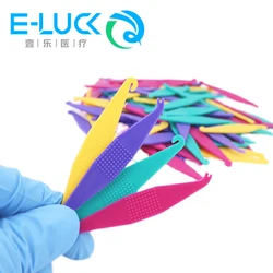 100pcs/bag Dental Orthodontic Elastics placer locator hook applicator of Rubber band for Brackets