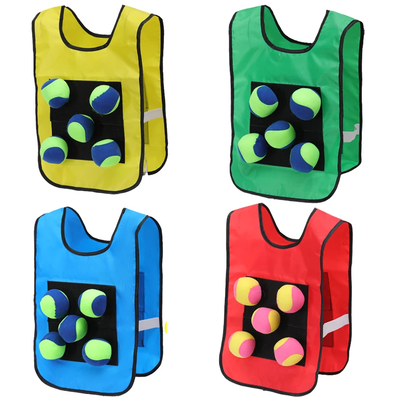 

Children Sticky Vest Kids Sticky Jersey Throwing Sticky Target for Boys Girls Outdoor Sport Game Sticky Balls Christmas Gifts